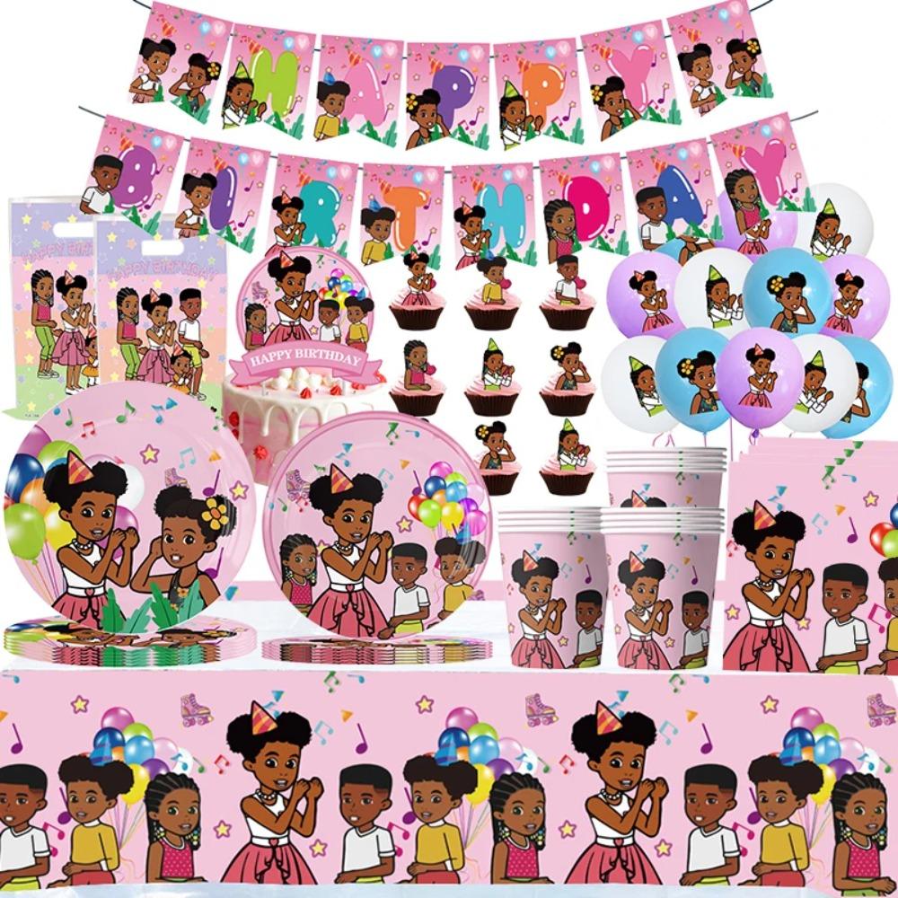 Hot TV Gracie Corner Theme Birthday Party Cake Topper Decoration Paper Tableware Gracie Balloons Backdrop Gracie Party Supply