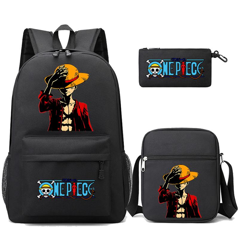 3 шт./компл. аниме цельный противоугонный рюкзак с моющейся сумкой через плечо пенал для девочек мальчиков подростков детей студентов рюкзак для отдыха Mochila
