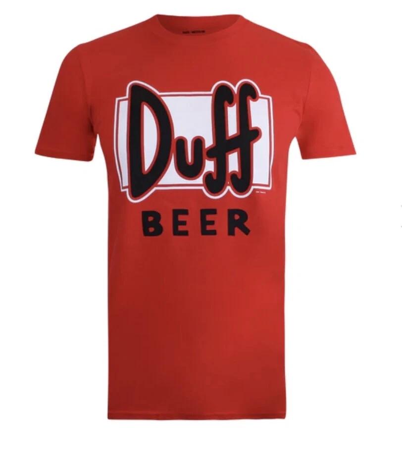 The Simpsons Red Duff Beer T-Shirt