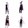 Cosplay Props Witch Cloak Hat Set Blood Printed Horror Cape Halloween Blood Costume  Decoration