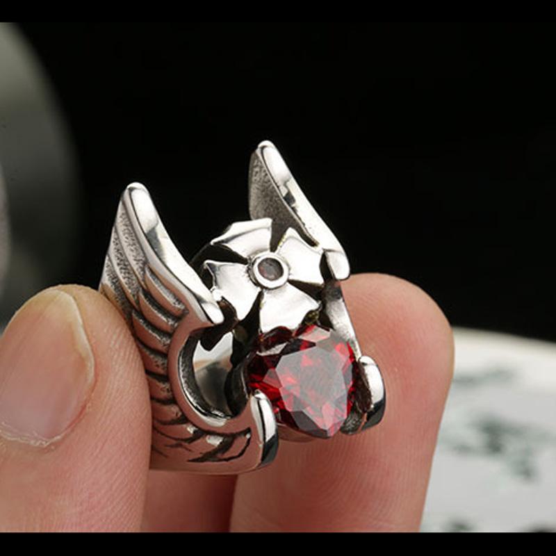 Мужской панк-индивидуальный узор из титановых стальных колец Кольцо Тора