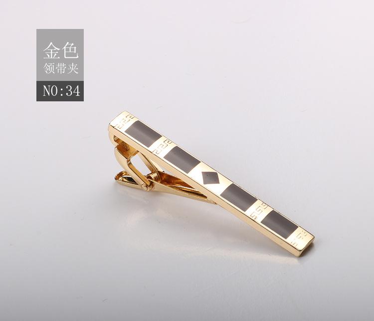 Зажим для галстука Матовый Зажим для воротника Мужской Формальный Деловой Золотой Серебристый Металлический зажим высокого класса