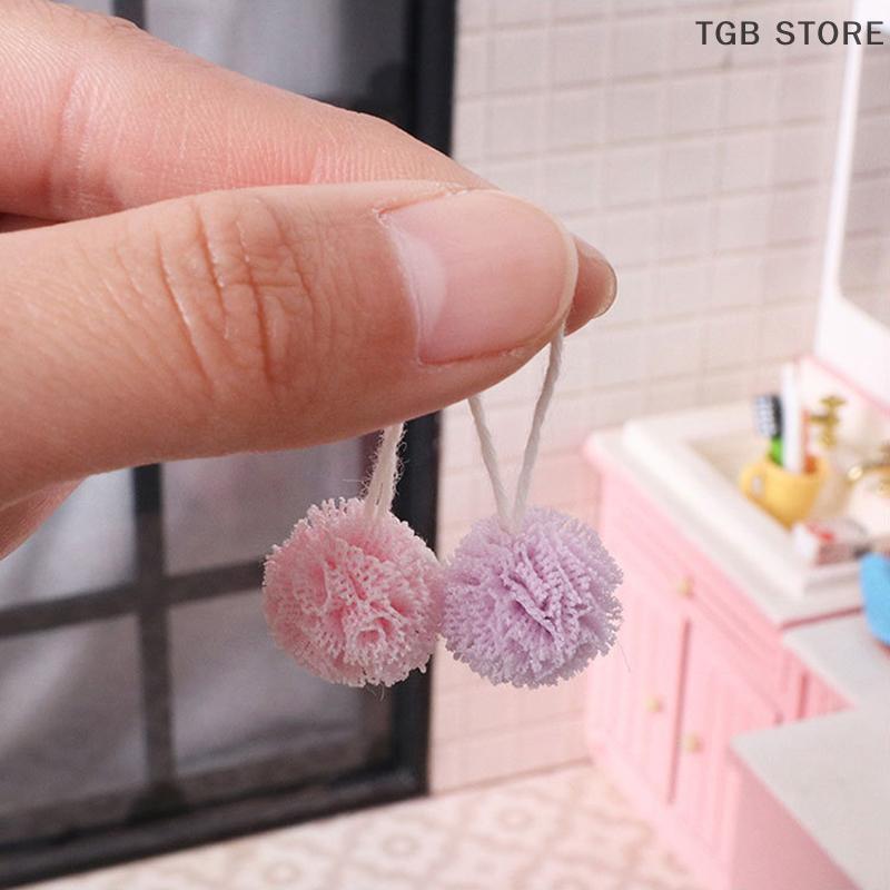 4Pcs/set Mini Shampoo Washball Miniature Dollhouse Bathroom Decoration Accessories For OB11 Doll