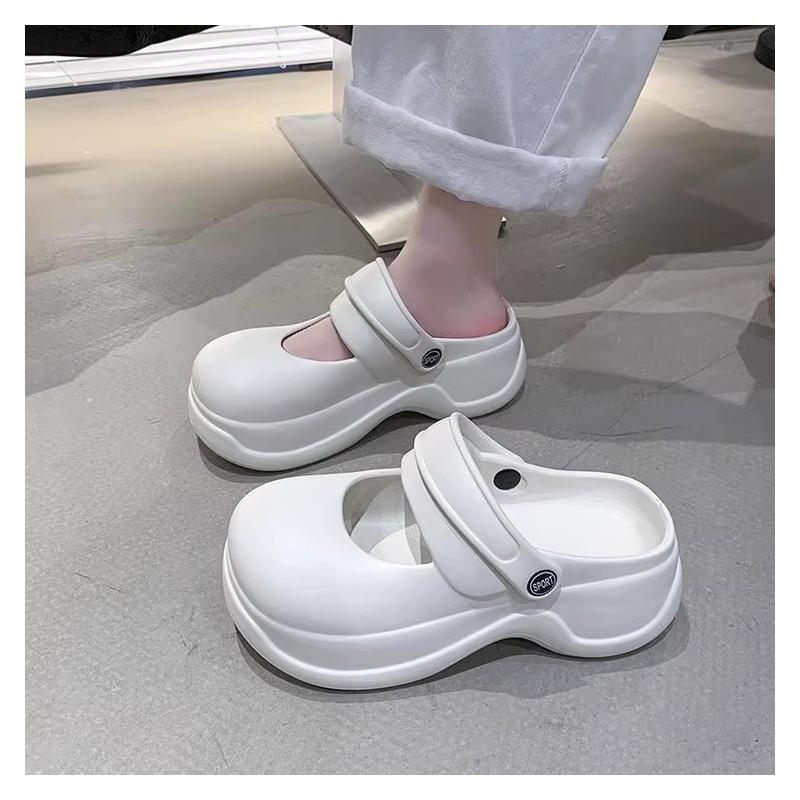 Женские модные летние пляжные сандалии EVA, повседневные шлепанцы, женская обувь на толстой подошве