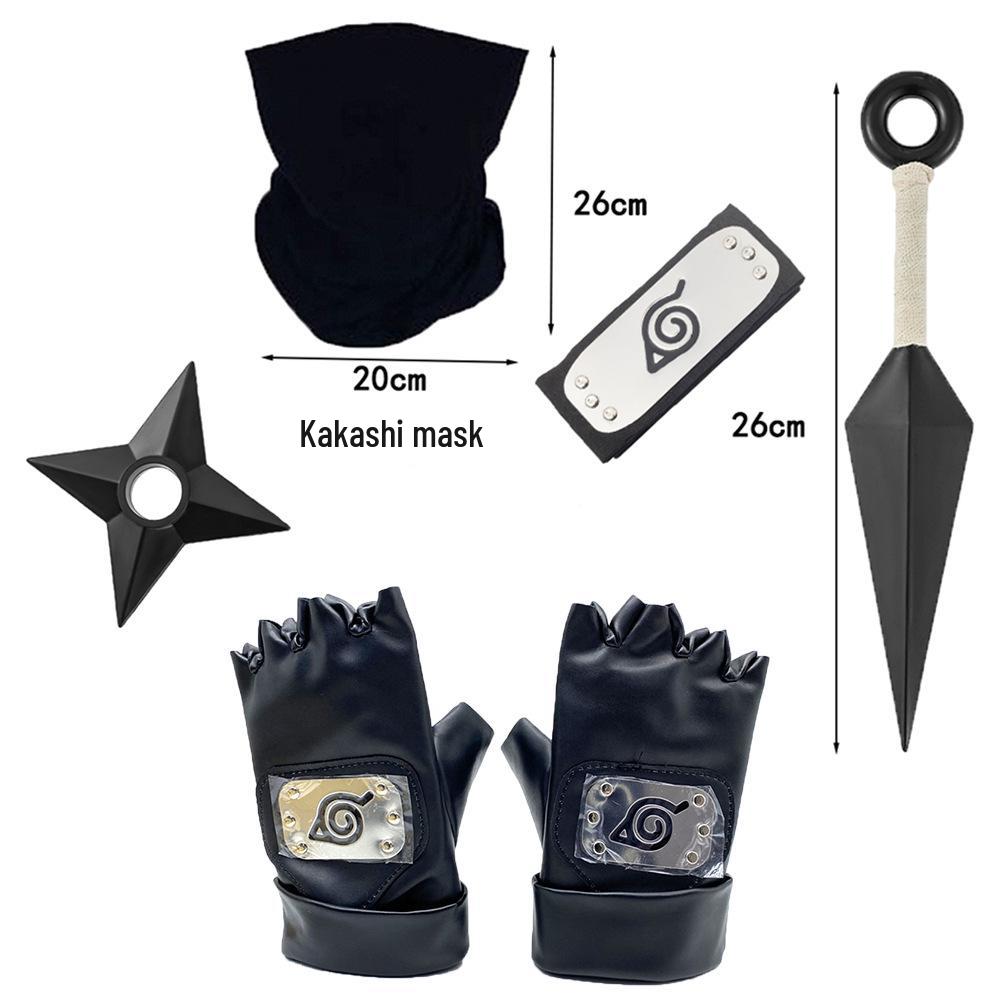 Доступный: Маска Какаши, Кунаи и сюрикены Наруто, Набор повязки Конохи
