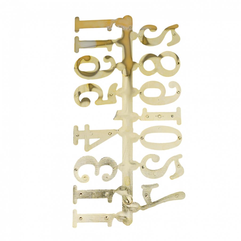 DIY Clock Numerals Parts Gold Plastic Roman Numerals