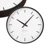 Plywood Wall Clock Black Continuous Second Hand km-49BK 304mm (radio Clock)