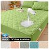 Waterproof Elastic Mattress Cover Bed Sheets Pad Protector Bed Cover Soft Queen King Solid Color Latex Mat Cover 150/160/180x200