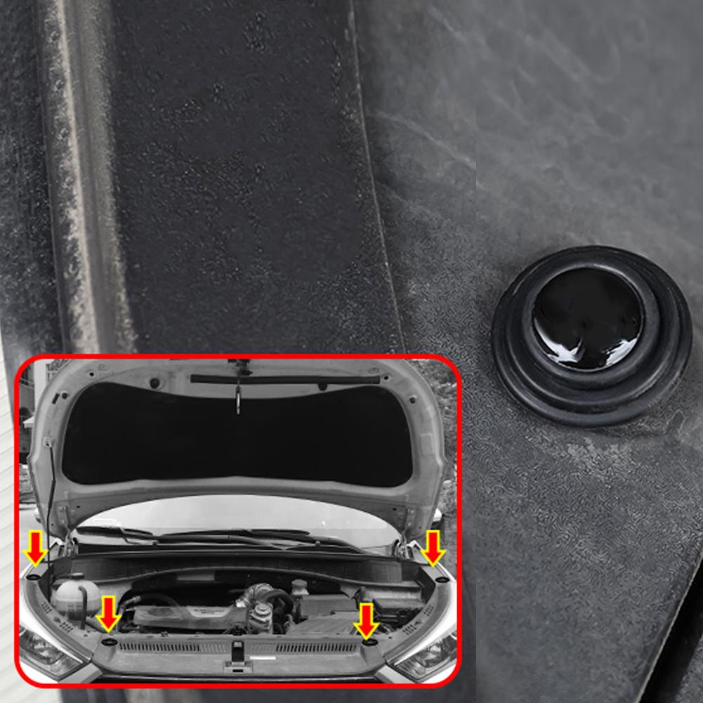 10Pcs Car Door Shockproof Pad Silent Gasket Shock-absorbing Stickers for Trunk Sound Insulation Pads Thickening Cushion