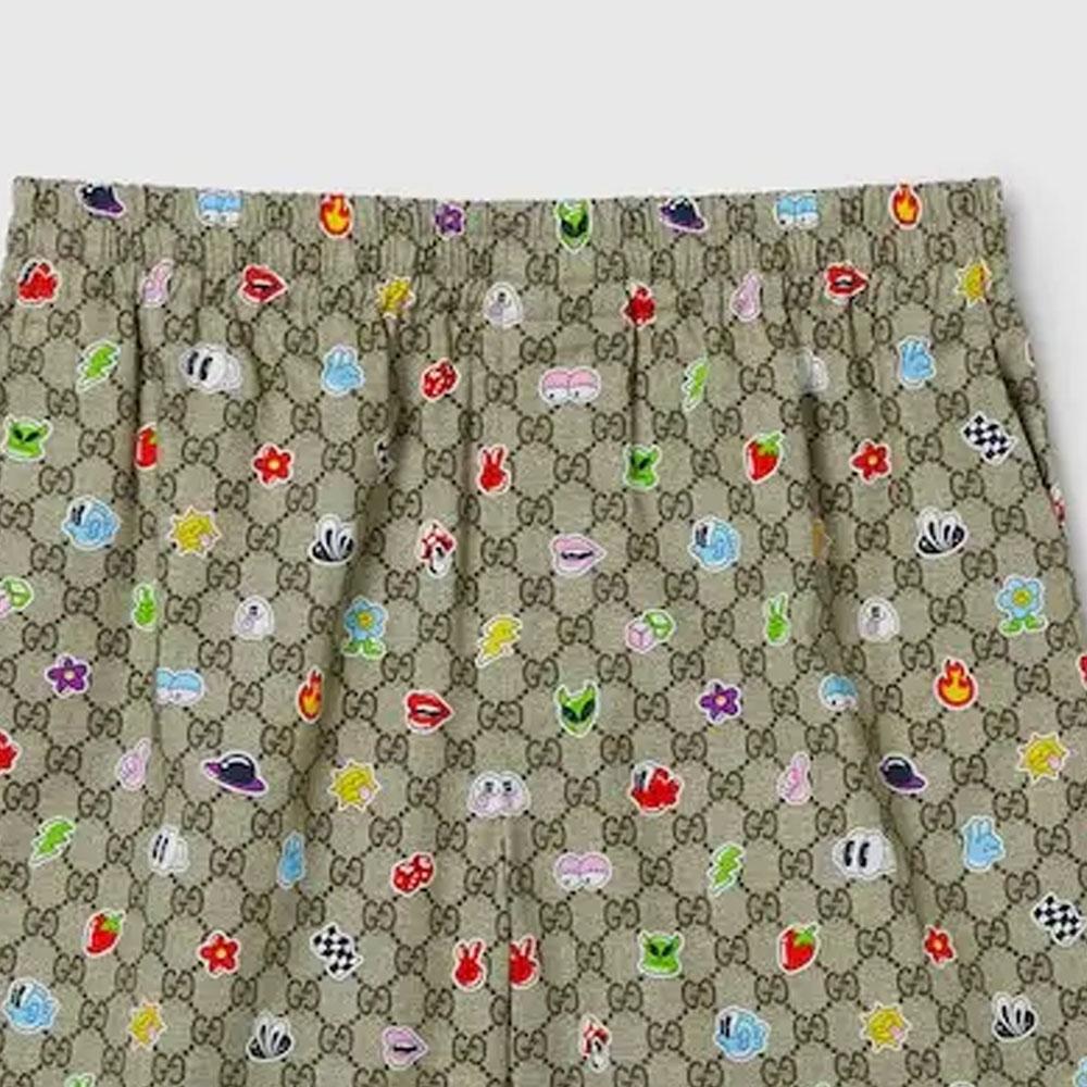 Gucci SS24 Повседневные шорты мужские Эбеновое дерево 781329-ZAQD8-2270