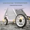 Elevated Baby Stroller: Reclining, Lightweight, Foldable, Two-Way Shock Absorption for Newborns