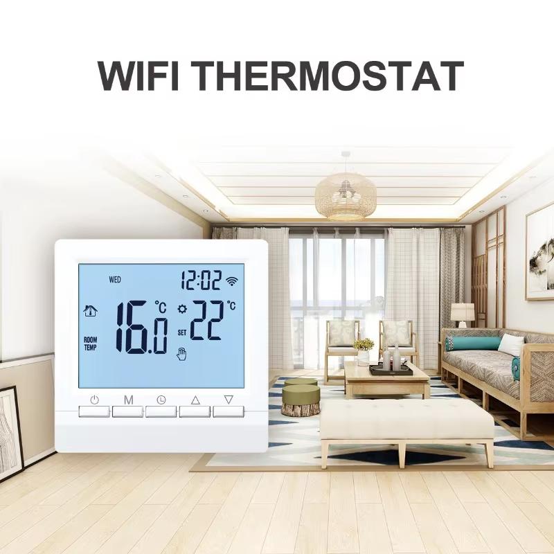 Programmable Temperature Controller Room Thermostat Digital LCD Display Touch Screen Controller Floor Heating Gas Boiler