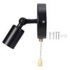 E26 E27 Vintage Wall Lamp Light with Adjustable Head for Bedside Study Room 85 245Vnot Contain Light Bulb Black