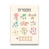 Hebrew Letters Alphabet Jewish Number Day Time Wall Art Canvas Painting Boho Posters And Prints Wall Pictures Kids Room Decor
