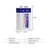R7 9V USB батареи 6F22 аккумуляторные батареи 650mAh литиевые батареи многофункциональные батареи энергии для микрофона KTV металлоискателя