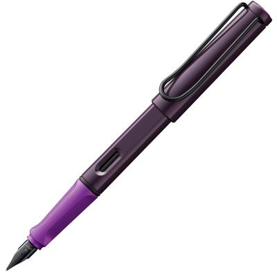 Lamy Перьевая ручка Средняя Safari Ограниченная Официальный импорт M, Перо, Фиолетовый, Ежевичный, L0D8-M, Издание,