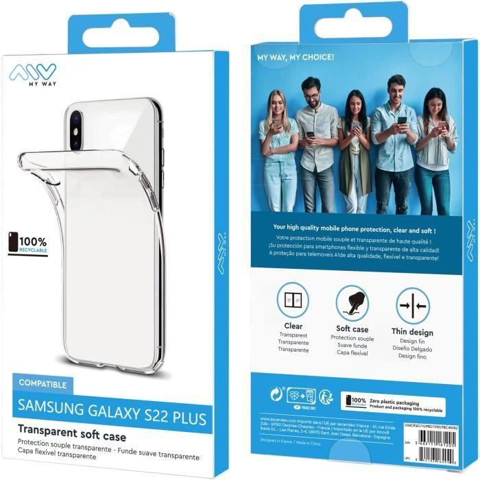 Myway coque souple transparente samsung galaxy s22 plus