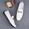 New Trend Men's Dress Shoes Hot Sale Male Loafers Genuine Leather Casual Footwear Slip On Driving Shoes Leisure Walk Moccasins