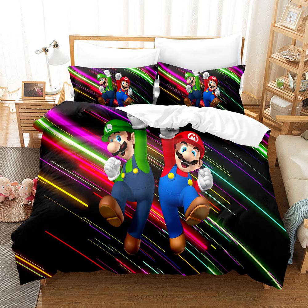 Children'S Animation 3D Digital Printing Three-Piece Set Animation Three-Piece Set Home Textile Bed Sheet Kit