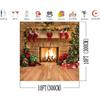 10x10FT Joyeux Noël Toile De Fond Arbre Chaussette Cadeau Famille Décorations De Fête Décors Bonne Année Noël Cheminée Thème P[756]