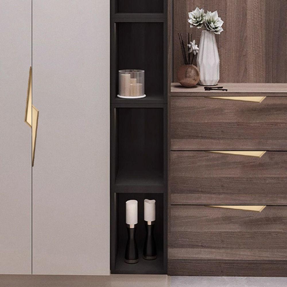 Светлая роскошь Ручки для ящиков шкафа Удлиненная мебельная фурнитура Модные ручки для шкафа Дом