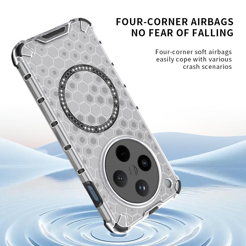 Для OPPO Find X8 Pro 5g Магнитное кольцо задняя крышка телефона чехол Magsafe кольцо беспроводная зарядка объектив защита противоударное покрытие Funda