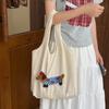 Korean Style Cartoon Animals Tote Bag Large Capacity Women's Armpit Bag Canvas Shoulder Bag  Female