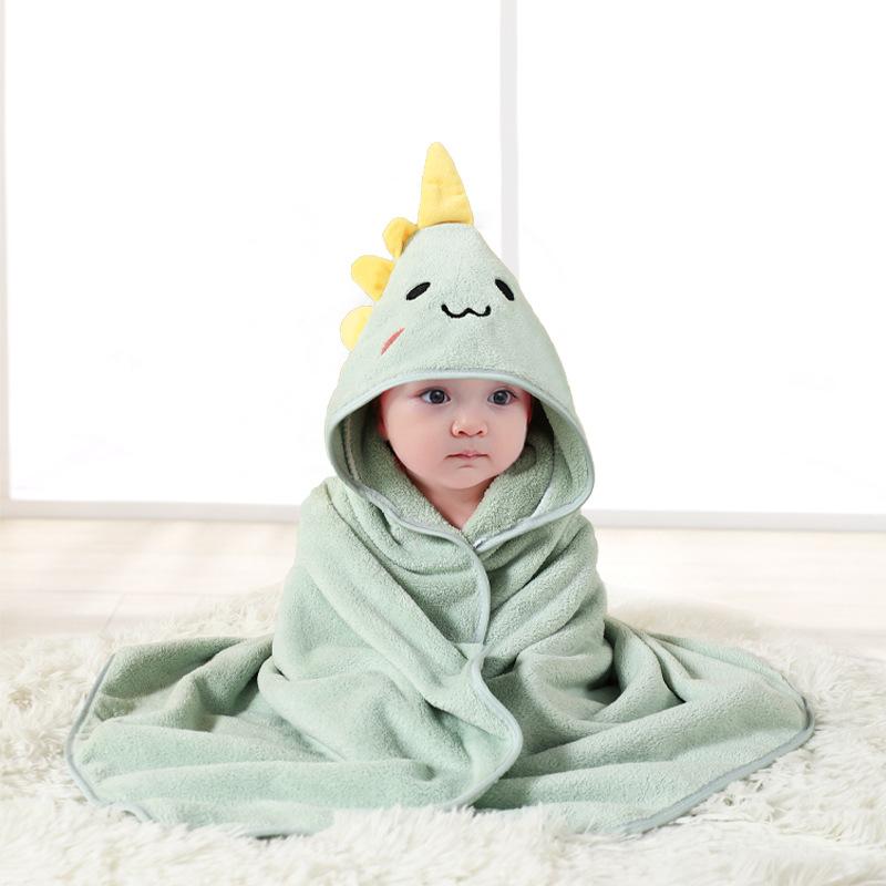 Cartoon Animal Baby Bath Towels Soft Newborn Hooded Towel Blanket Toddler Bathrobe Warm Sleeping Swaddle Wrap for Boys Girls