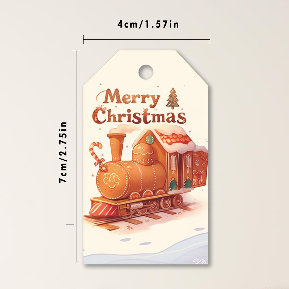 40pcs, Christmas tags, gift labels, party decorations, DIY cards, holiday home decor, greeting cards, party cards, gift twine