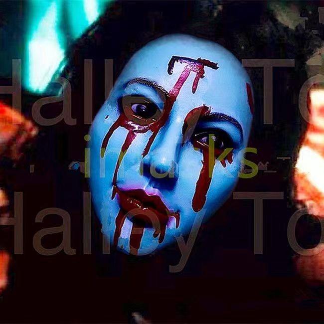 Страшная латексная маска призрака на Хэллоуин для косплея, ужасающий реквизит для дома с привидениями