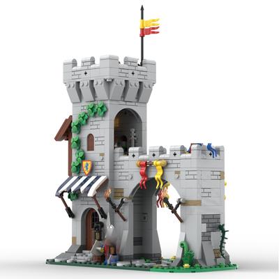 755 деталей MOC-204044 Замок Мелкие Детали Конструктор Модель Строительный Блок Подарок на Детский Праздник DIY Игрушка