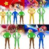 Colorful Long Sleeve Super Mario Jumpsuit 3d Printed Cosplay Outfit For Halloween Fun