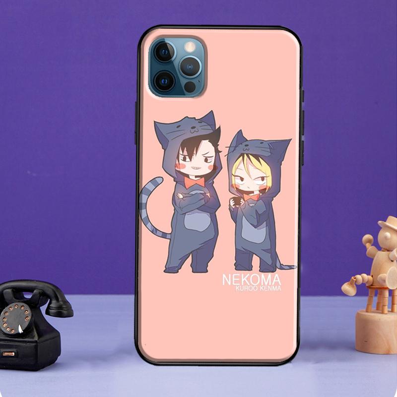 Чехол аниме Haikyuu для iPhone 13 11 14 Pro Max 12 mini полное покрытие для iPhone XR XS Max X 7 8 Plus SE 2020