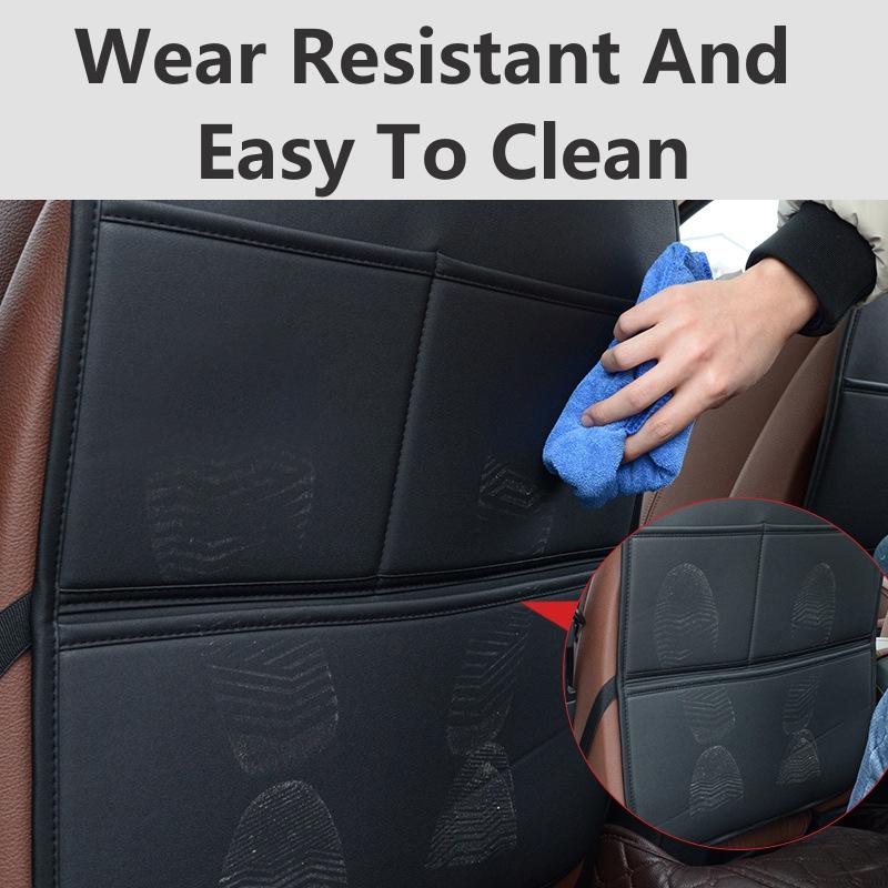 Защитный чехол для спинки автомобильного сиденья из искусственной кожи премиум-класса с губчатым наполнителем, противоударный, водонепроницаемый, всесезонный, универсальный, противоскользящий, автомобильные товары