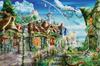 Yanoman In Jigsaw Puzzle After the Rain with and Piece Request Postcard [Made Japan] 1000-piece Canvas-style (50x75cm) 10-1487 Glue, Spatula,