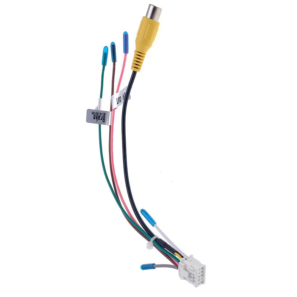 1pc 10Pin Rear View Backup Camera RCA Input Cable For Android Car Stereo Radio