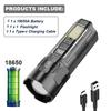 High Strong Power 30w Led Laser Flashlights Tactical Light Emergency Spotlights Telescopic Jetbeam1km 18650 Built-in Battery