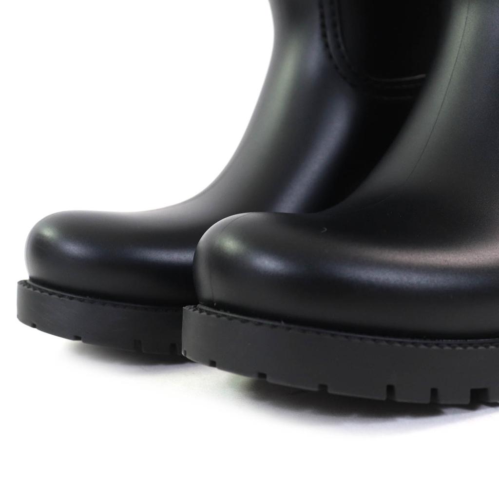 Great ROGER VIVIER short boots Tempet Viv Strassbacks rubber rain boots black Women 37 Used