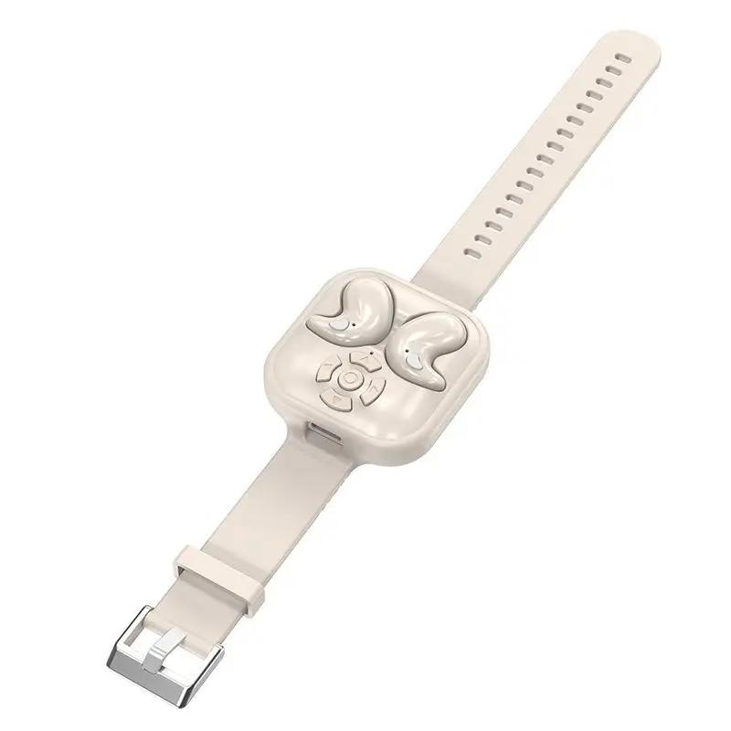 Wireless Watch Earphones Support Short Video Control For Tiktok HiFi Stereo Music Low Latency Sleep Earbuds Painless Wear