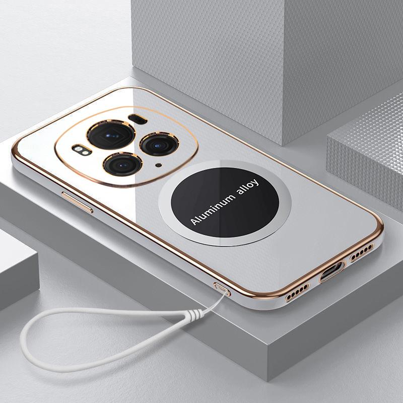 Чехол для Honor magic 6 Чехол для телефона Honor magic 6 Pro Магнитное притяжение Роскошное квадратное покрытие Противоударная силиконовая задняя крышка