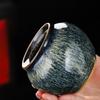 Расписанный текстурный чайник Герметичная керамическая чайница Банка для хранения с крышкой Украшение для кофейного столика и письменного стола Общая банка Конфетница