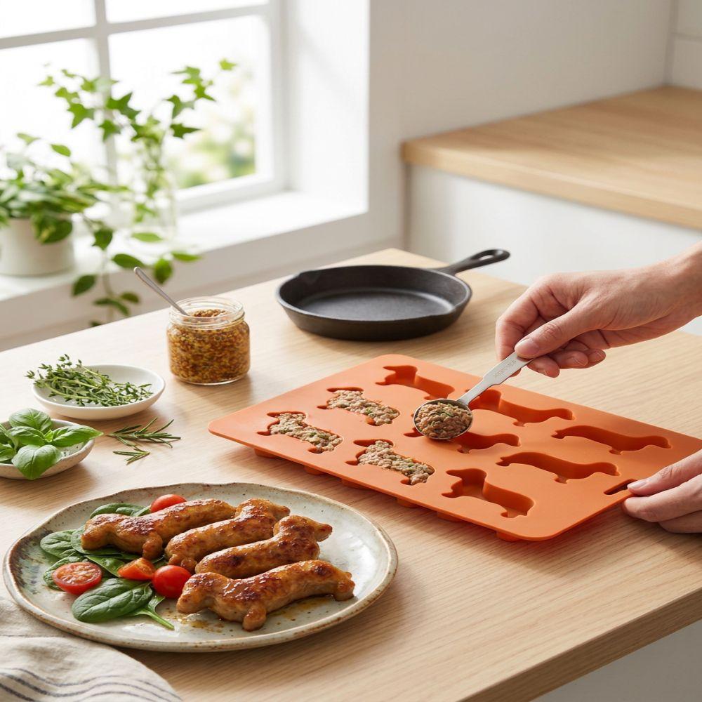 Dog Shaped Silicone Ice Cube Tray Silicone Baking Mold Reusable Dachshund Dog Mold Cake Decoration
