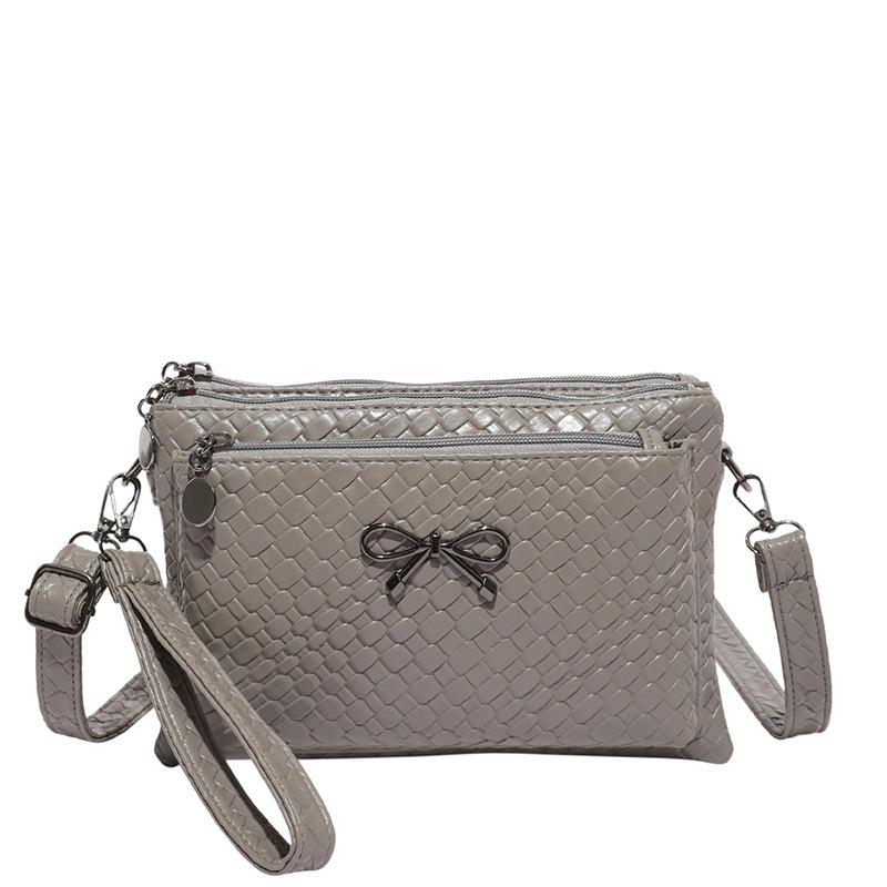 Вместительный французский минималистичный горизонтальный кошелек-конверт для ношения в руке для модной плетеной сумки на ужин