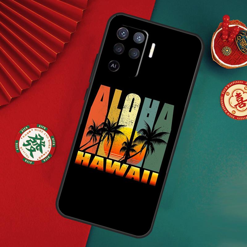 Aloha Beach Life Hawaii Case For Oppo A76 A16 A96 A17 A60 A40 A80 A98 A58 A78 A18 A38 A57 A74 A54 A94 A15 A5 A6 Pro