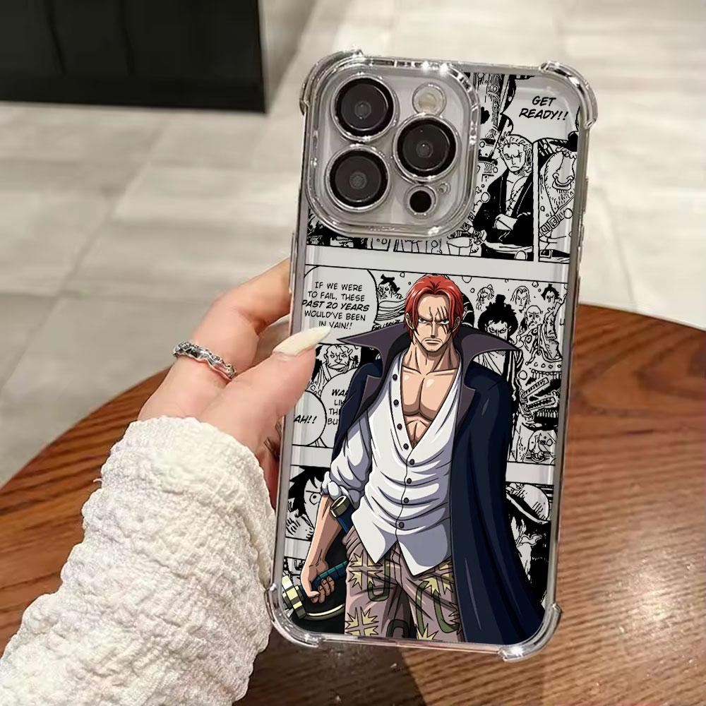 Аниме O-One Pieces Шанкс Мягкий Чехол Для iPhone 17 Pro 16 15 14 13 12 11 Pro Max Чехол 17 Plus 17E 16E 17Air Силиконовый Чехол для Телефона