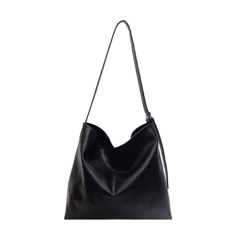 High Quality Sense Bag Women's Messenger Bag New Fashion Retro Shoulder Bag Large Capacity Commuter Bucket Tote Bag