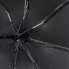 Зонт-капсула Мини Карманный УФ-устойчивый 2 использования 5 секций 8 кромок Аксессуары для отдыха на открытом воздухе Черный