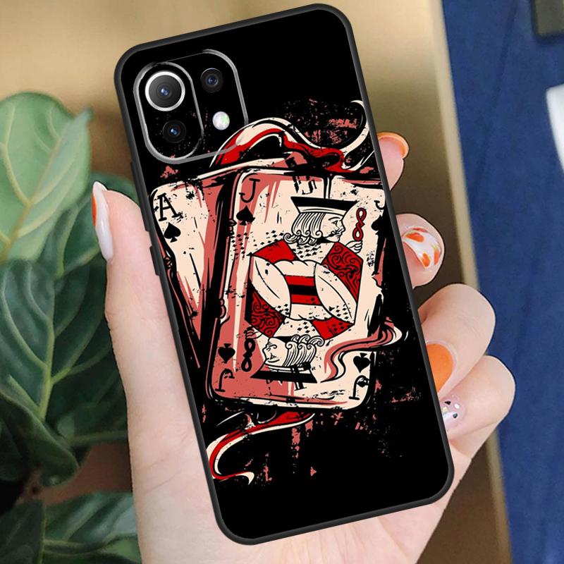 Кейс для телефона с пиковым тузом для POCO F5 X3 X5 Pro F4 X4 F3 C65 M5s Чехол для Xiaomi 13T 14 Pro 11T 12T 12 13 Lite
