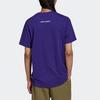 adidas Футболка Originals Multi Logo Print Casual с круглым вырезом, мужские топы College-Purple HE3055