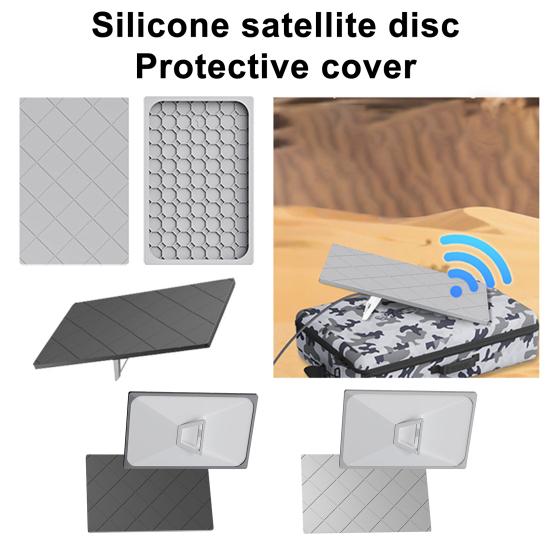 Защитный чехол для Starlink Gen 3 Водонепроницаемый Пылезащитный Защита от града Наружная спутниковая тарелка Силиконовый чехол-оболочка для антенны